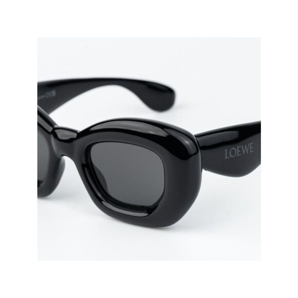 Loewe INFLATED Women Sunglasses Black Smoke Cat Eye LW40117I 01A NEW AUTHENTIC main image 4